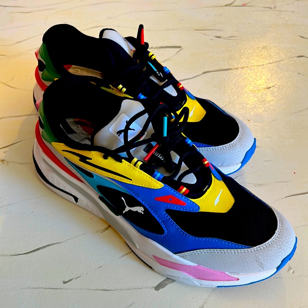 Never worn Puma RS-Fast INTL, colorful shoe, size 11